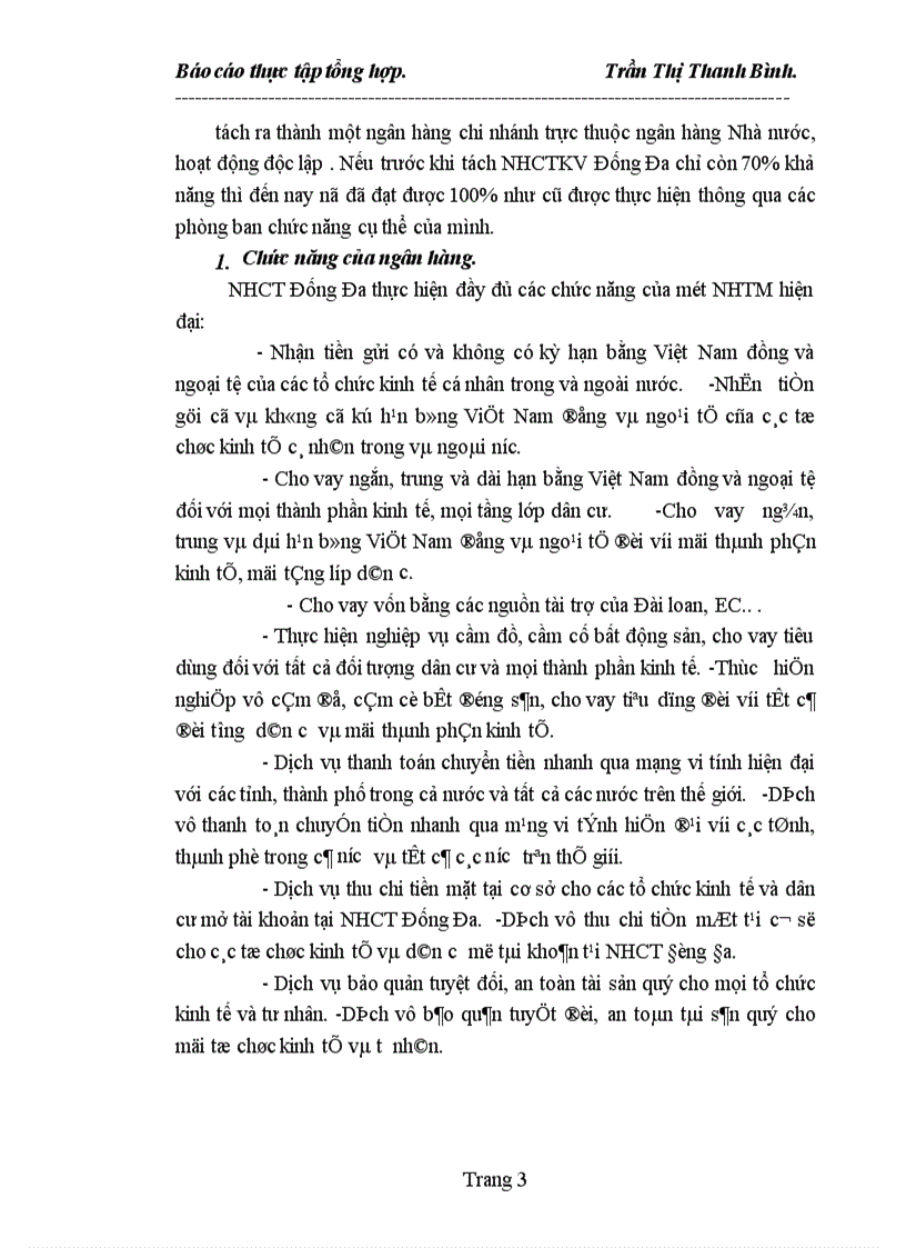image for page Bản báo cáo thực tập ngân hàng Công thương Đống Đa