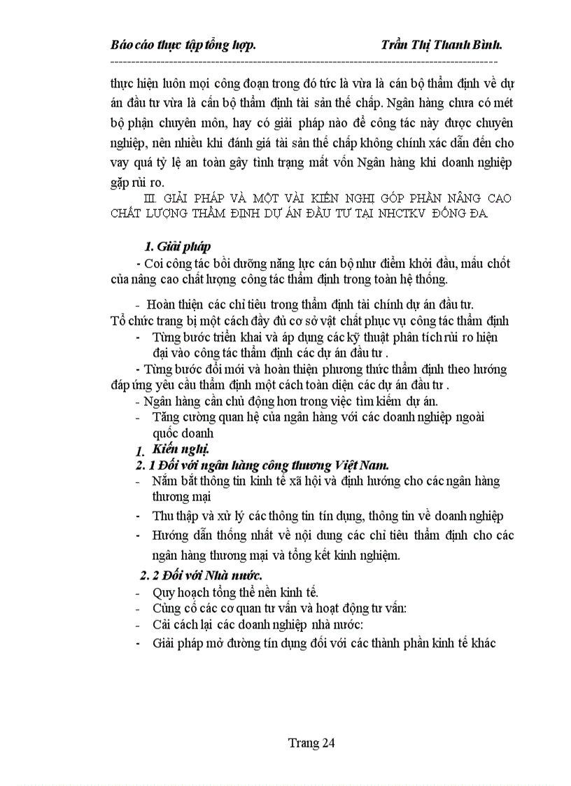 image for page Bản báo cáo thực tập ngân hàng Công thương Đống Đa