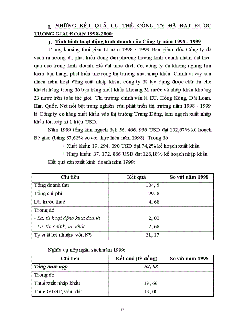 image for page Báo cáo tổng hợp tại Công ty xuất nhập khẩu tổng hợp I