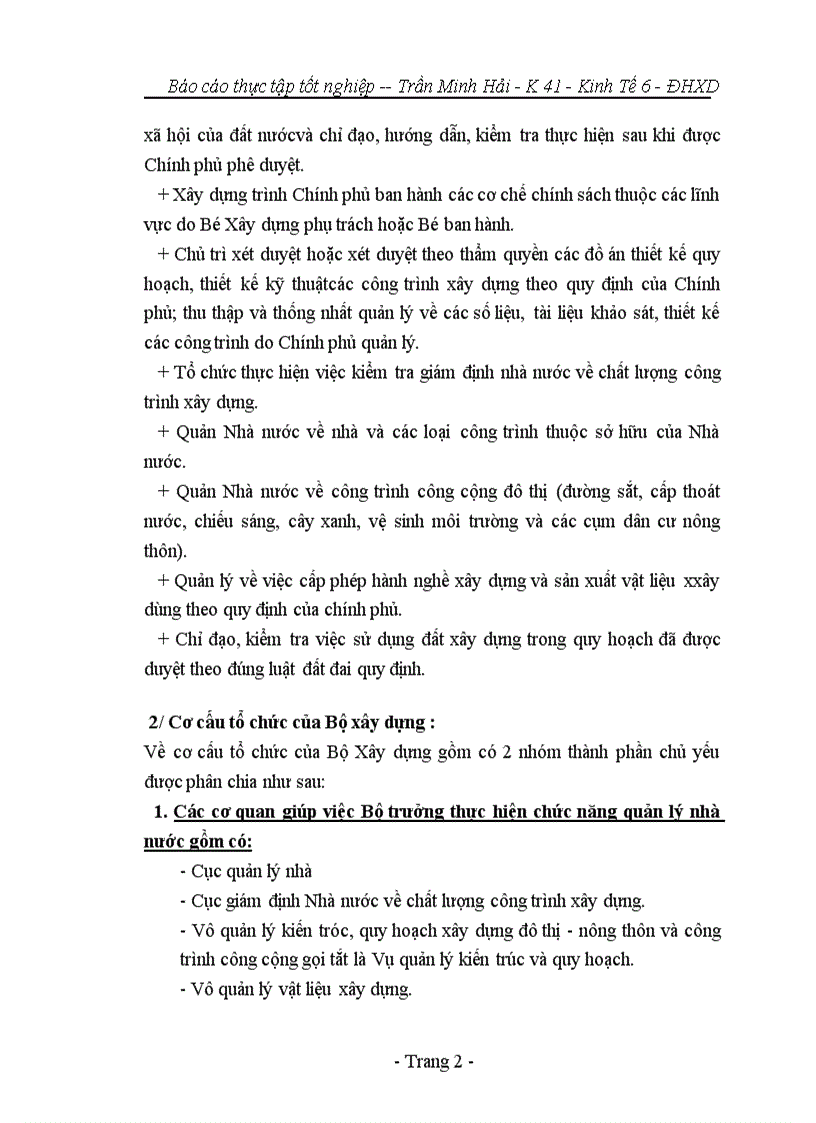 image for page Báo cáo tổng hợp tại bộ xây dựng và viện kinh tế xây dựng