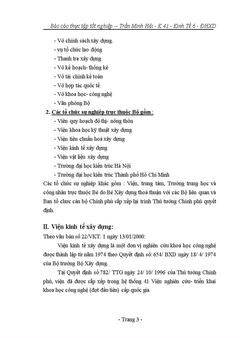 image for page Báo cáo tổng hợp tại bộ xây dựng và viện kinh tế xây dựng