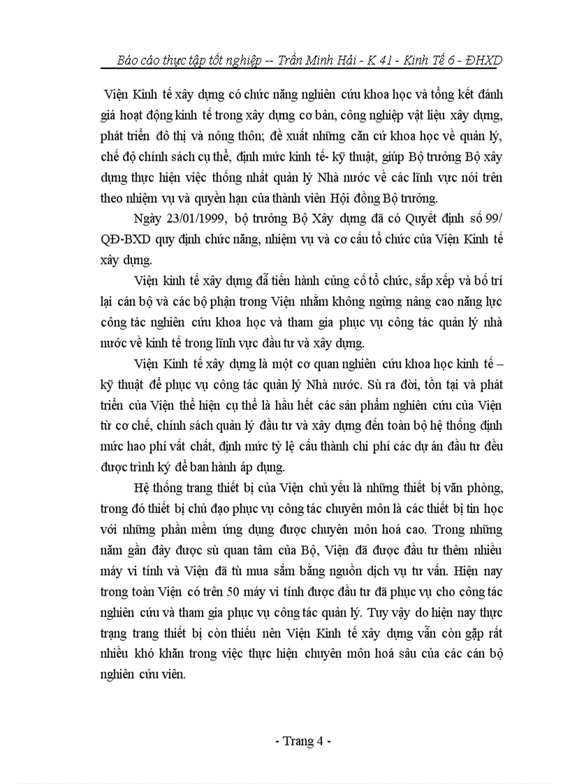 image for page Báo cáo tổng hợp tại bộ xây dựng và viện kinh tế xây dựng