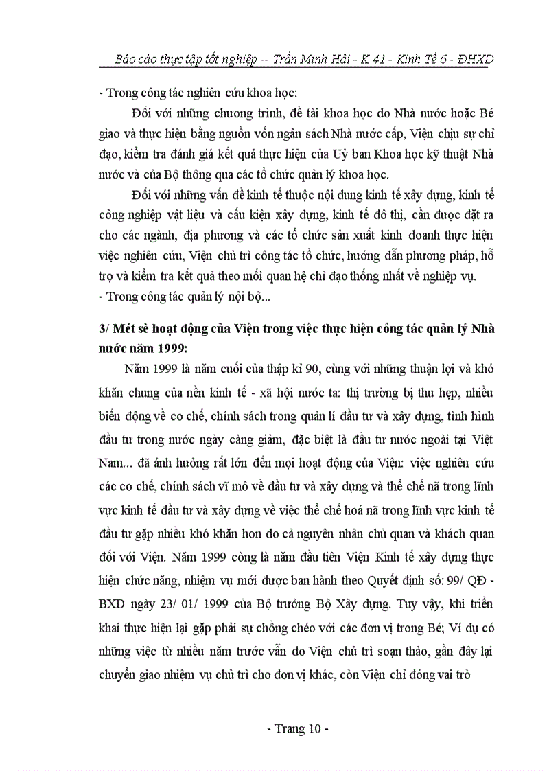 image for page Báo cáo tổng hợp tại bộ xây dựng và viện kinh tế xây dựng