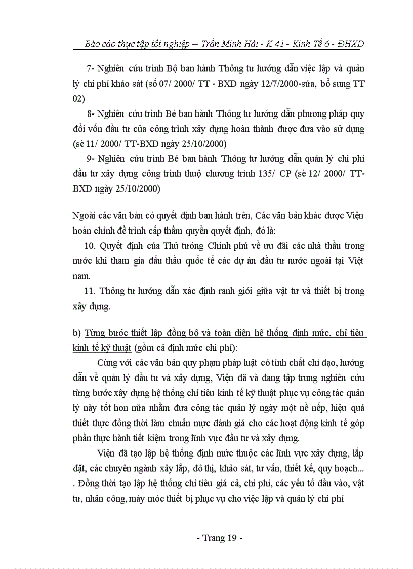 image for page Báo cáo tổng hợp tại bộ xây dựng và viện kinh tế xây dựng