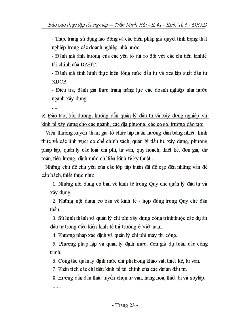 image for page Báo cáo tổng hợp tại bộ xây dựng và viện kinh tế xây dựng
