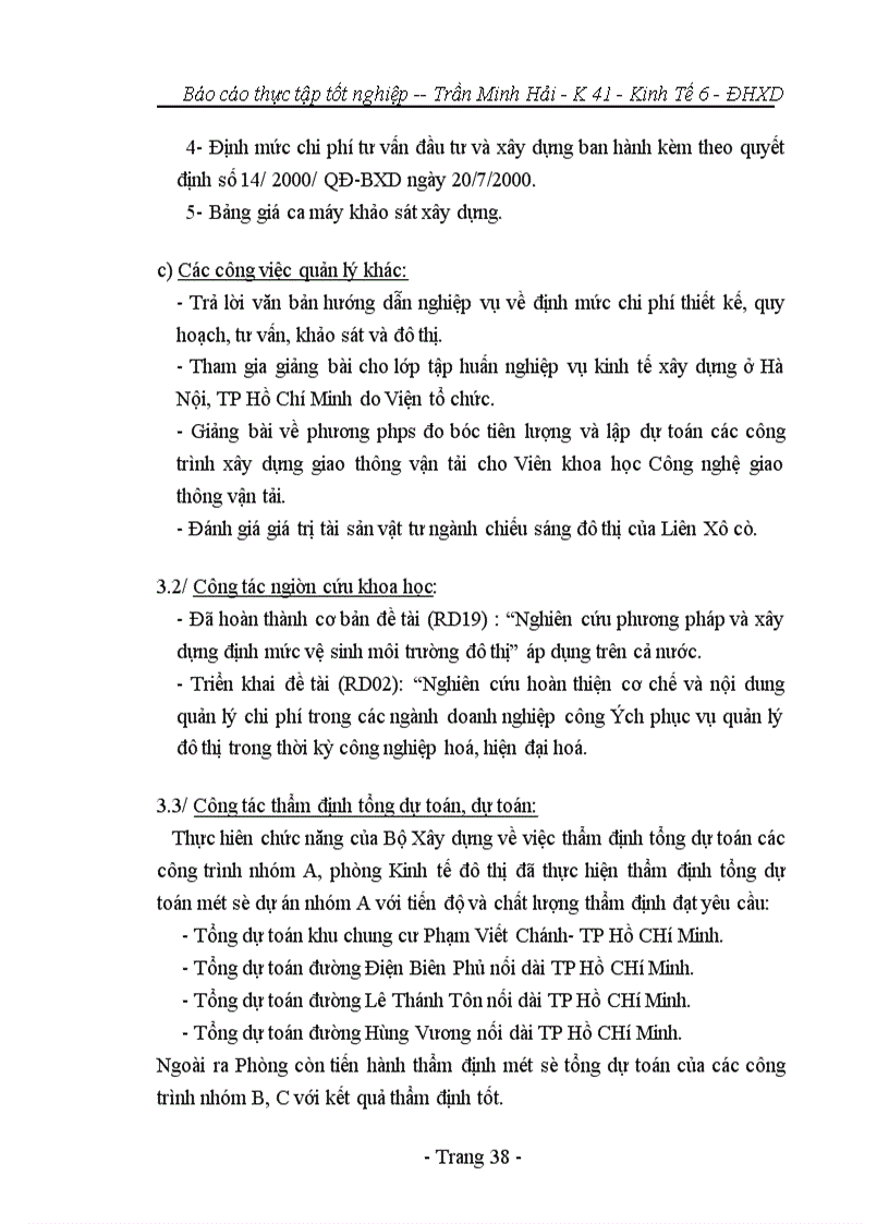 image for page Báo cáo tổng hợp tại bộ xây dựng và viện kinh tế xây dựng