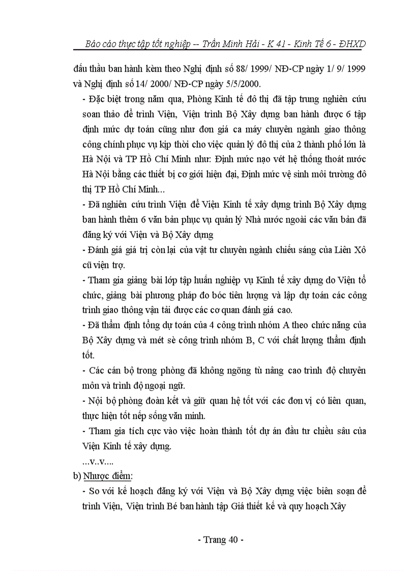 image for page Báo cáo tổng hợp tại bộ xây dựng và viện kinh tế xây dựng