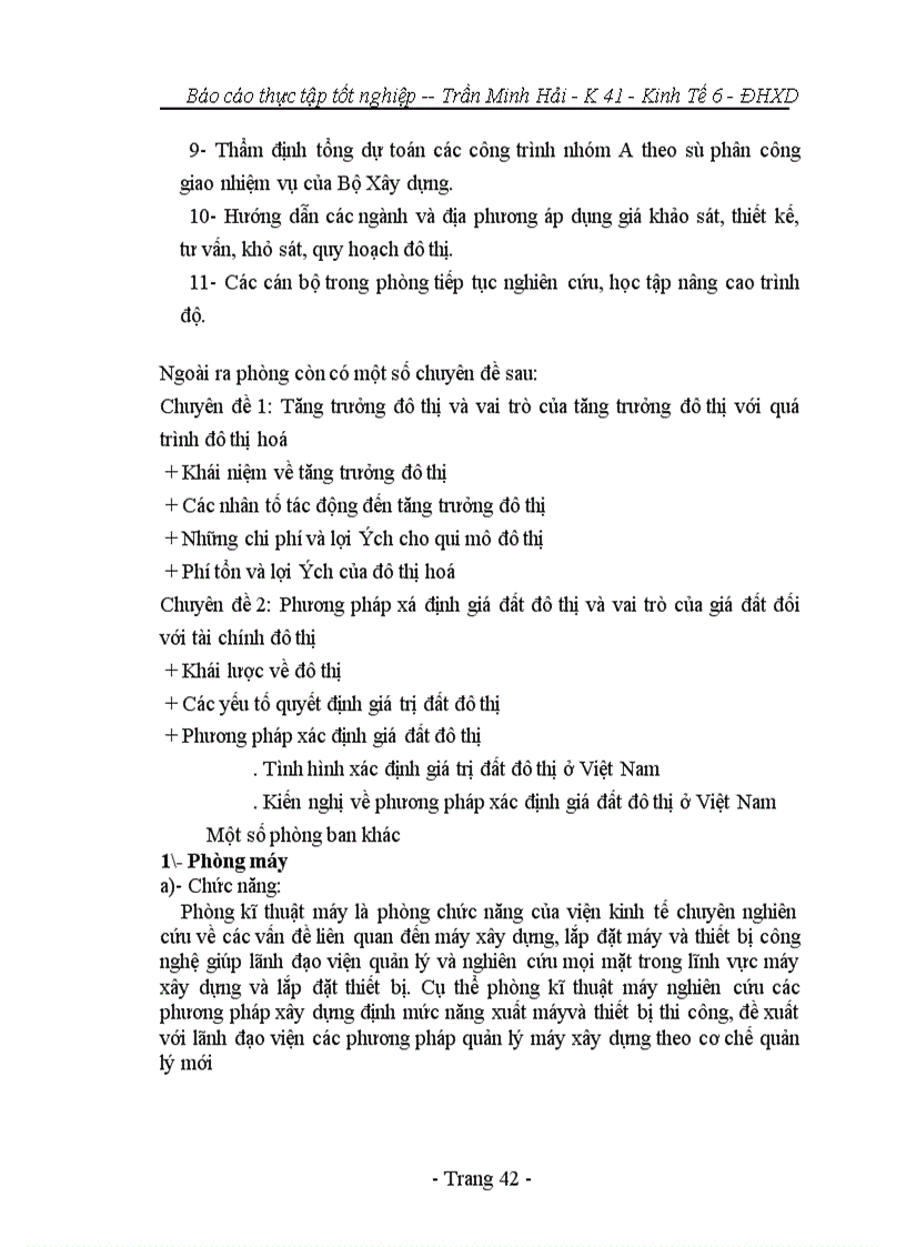 image for page Báo cáo tổng hợp tại bộ xây dựng và viện kinh tế xây dựng