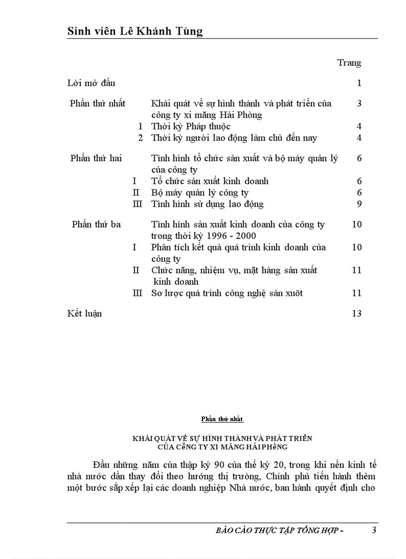 image for page Báo cáo tổng hợp tại Tổng công ty xi măng Việt Nam