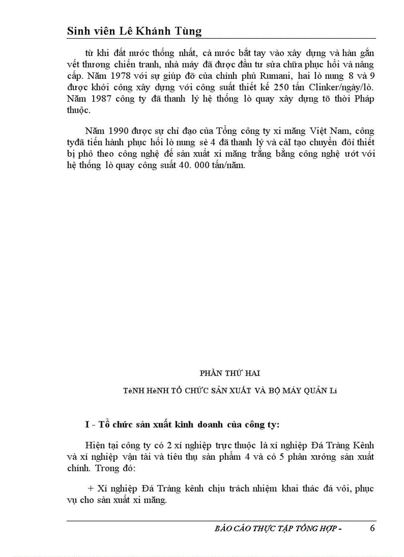 image for page Báo cáo tổng hợp tại Tổng công ty xi măng Việt Nam