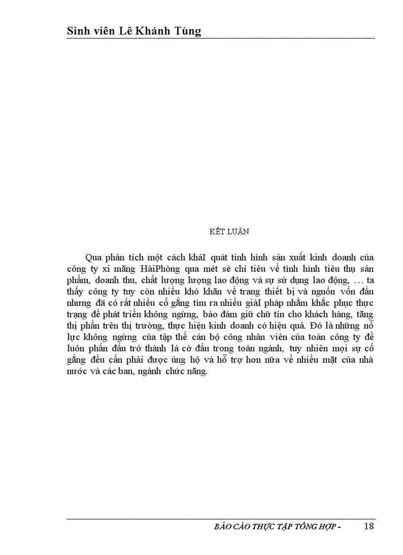 image for page Báo cáo tổng hợp tại Tổng công ty xi măng Việt Nam