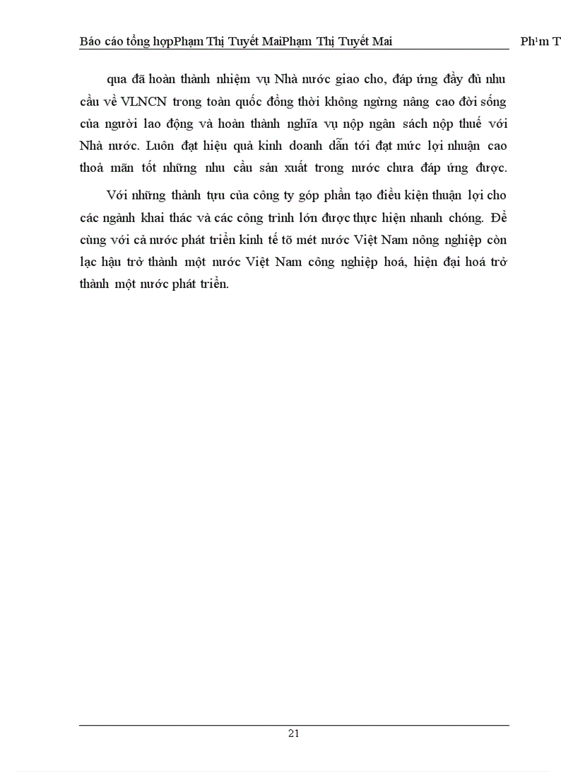 image for page Báo cáo thực tập tại công ty hoá chất mỏ