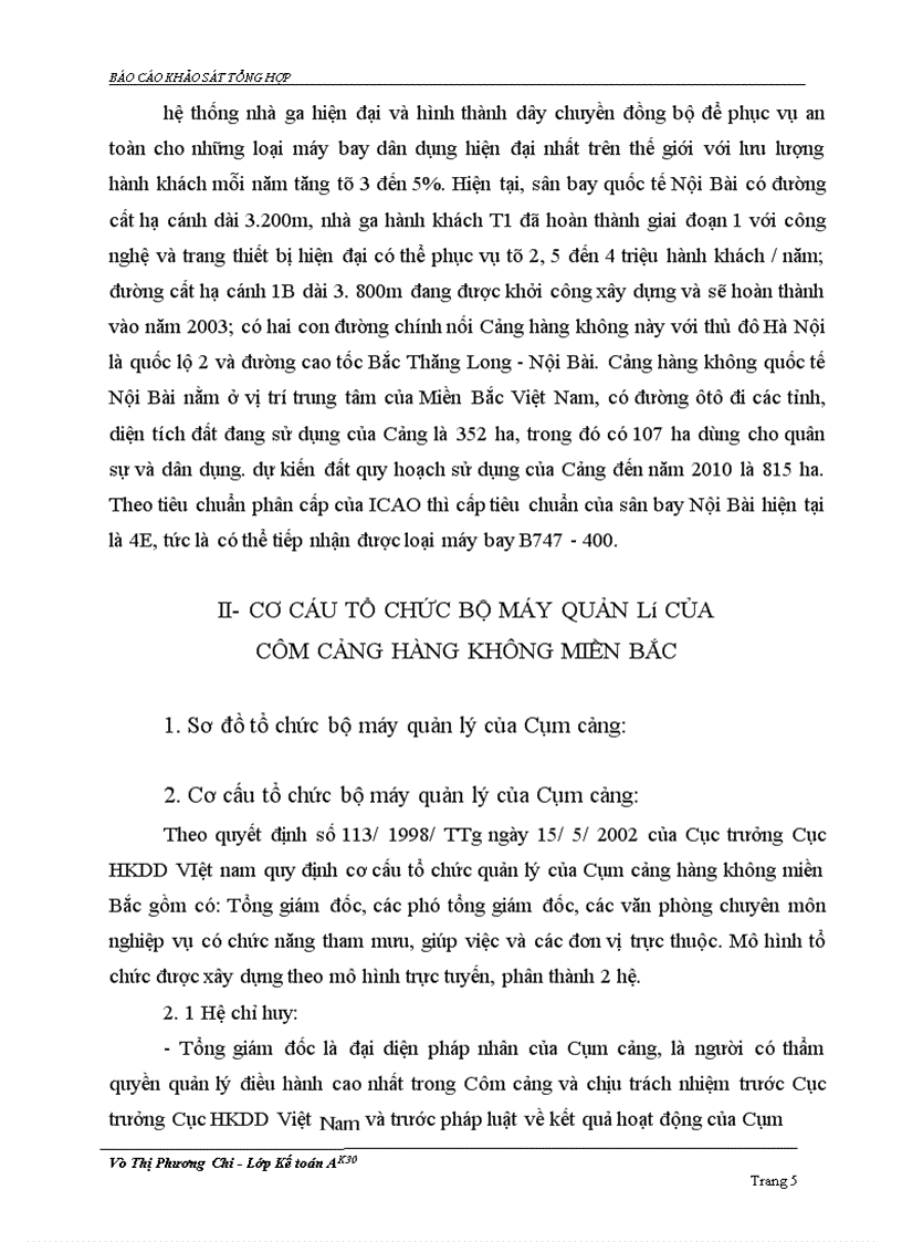 image for page Báo cáo thực tập tại Hàng không Dân dụng Việt Nam