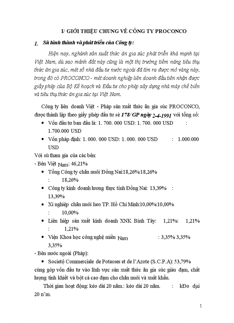 image for page Công ty PROCONCO