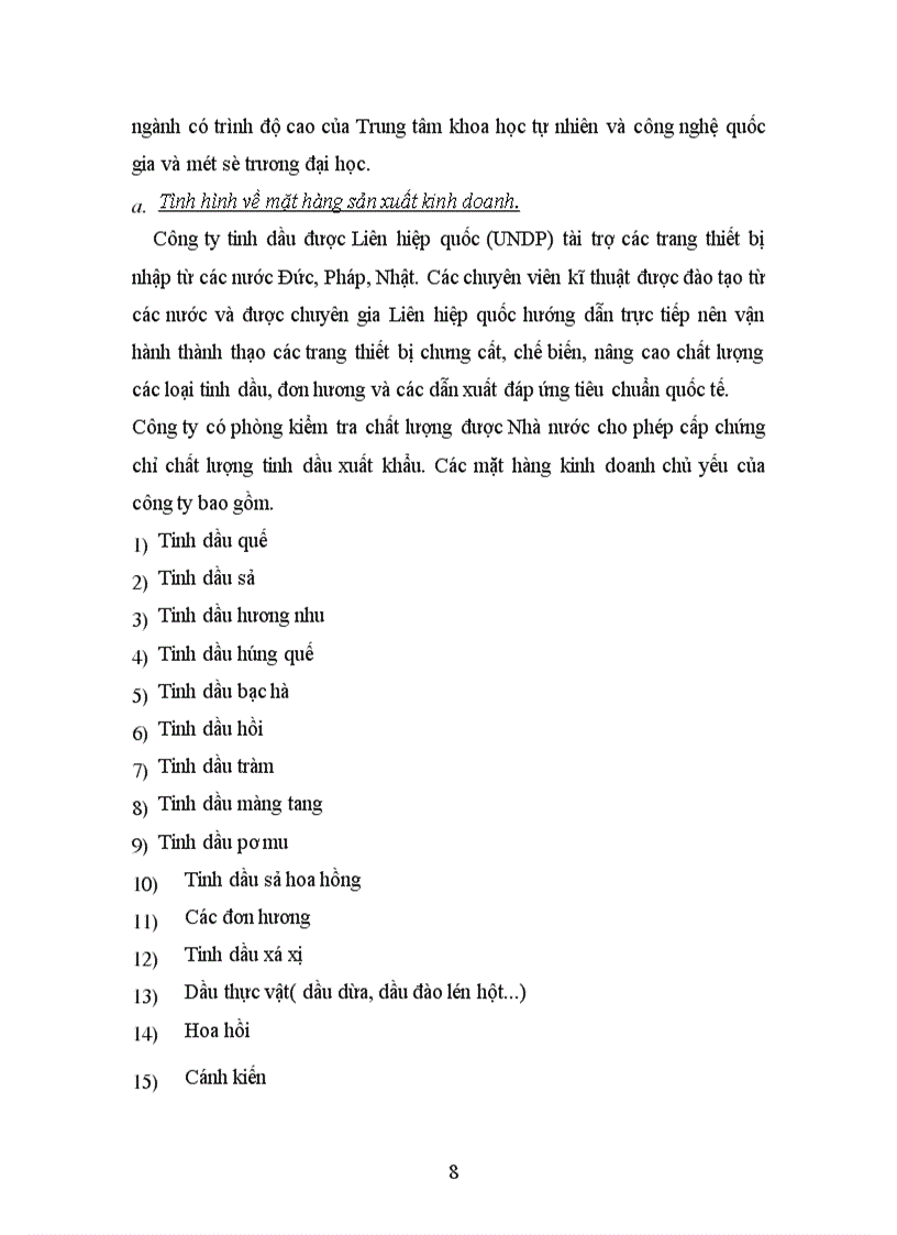 image for page Công ty tinh dầu và các sản phẩm tự nhiên