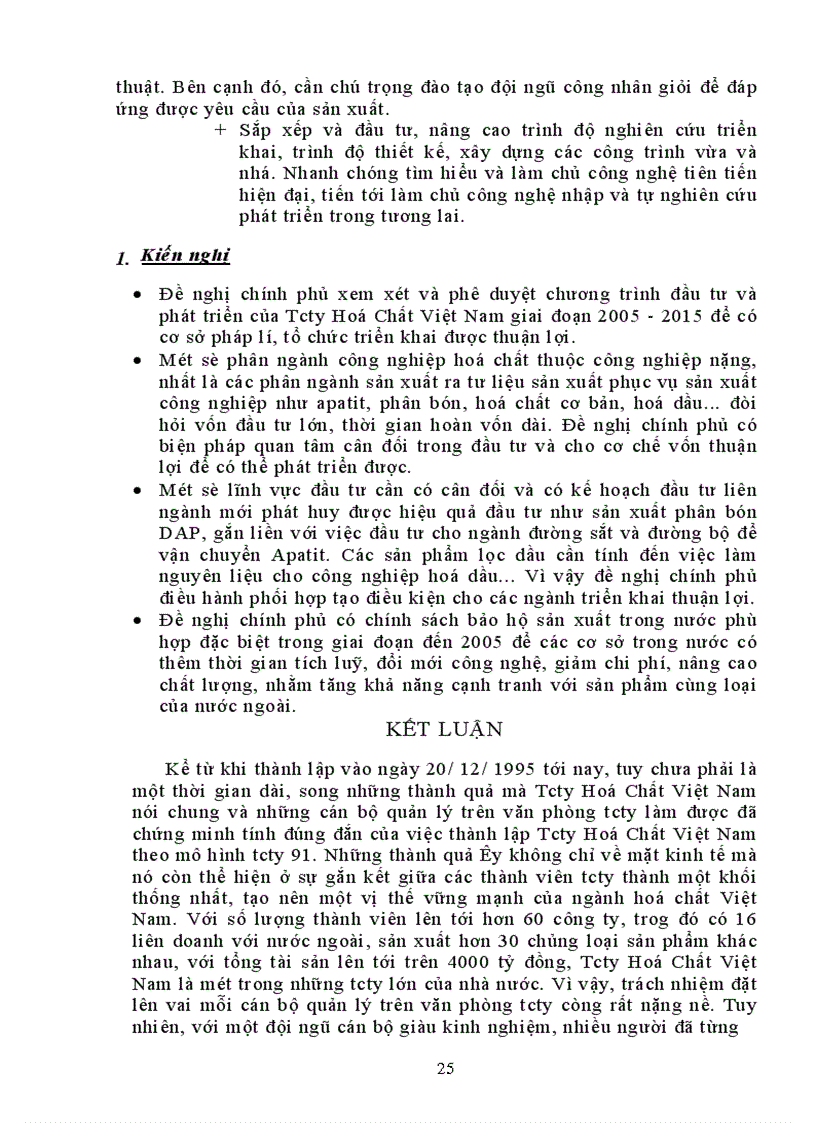 image for page Báo cáo tổng hợp về tổng công ty Hoá Chất Việt Nam