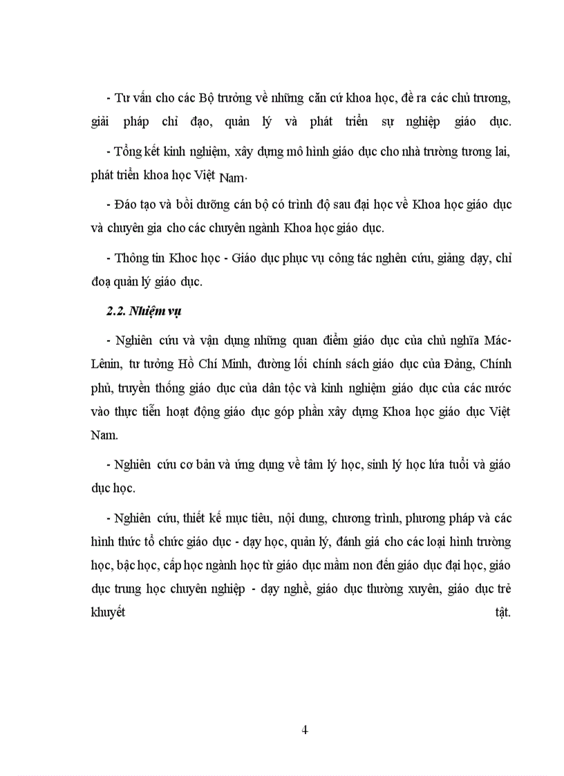 image for page Báo cáo tổng hợp về viện khoa học - Giáo dục và trung tâm thông tin - Thư viện khoa học giáo dục