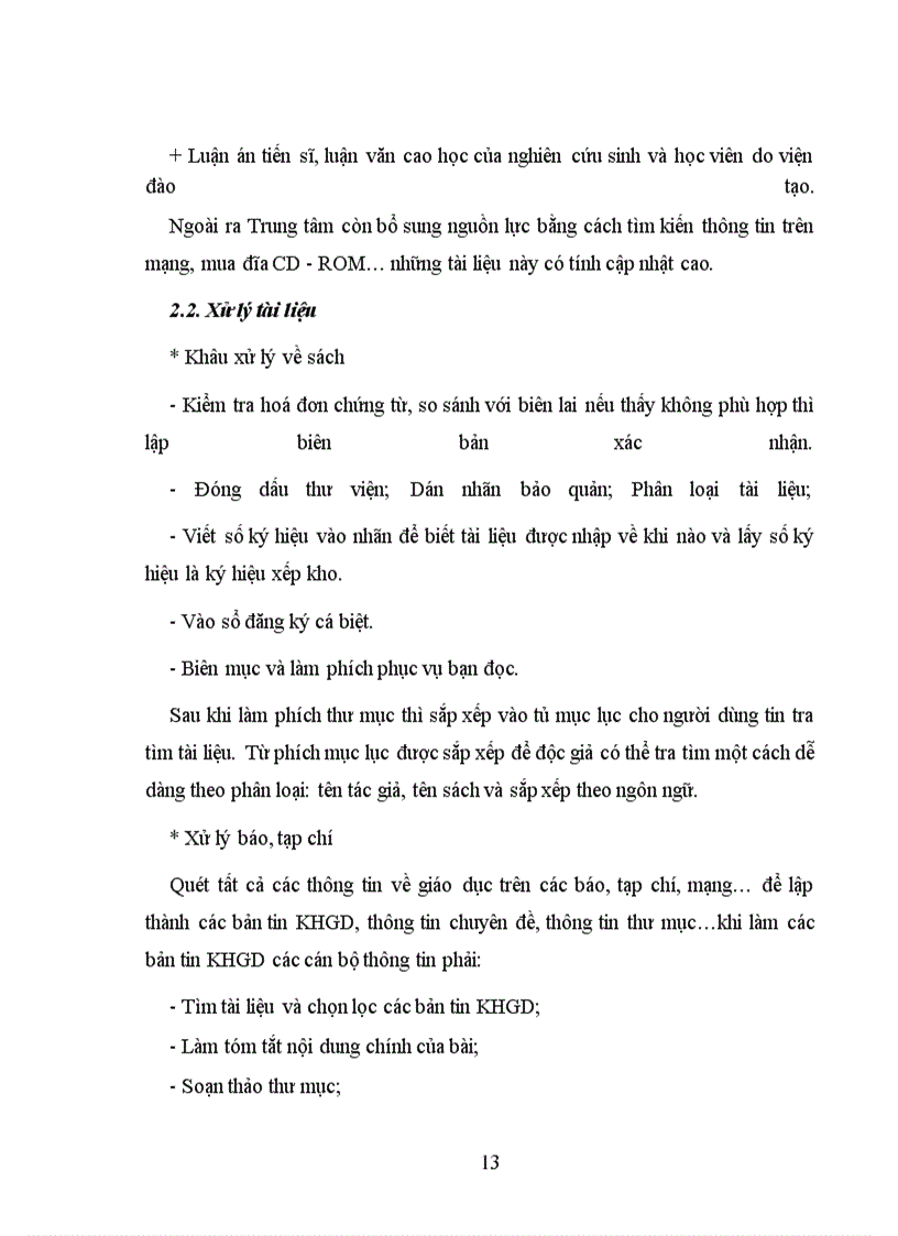 image for page Báo cáo tổng hợp về viện khoa học - Giáo dục và trung tâm thông tin - Thư viện khoa học giáo dục