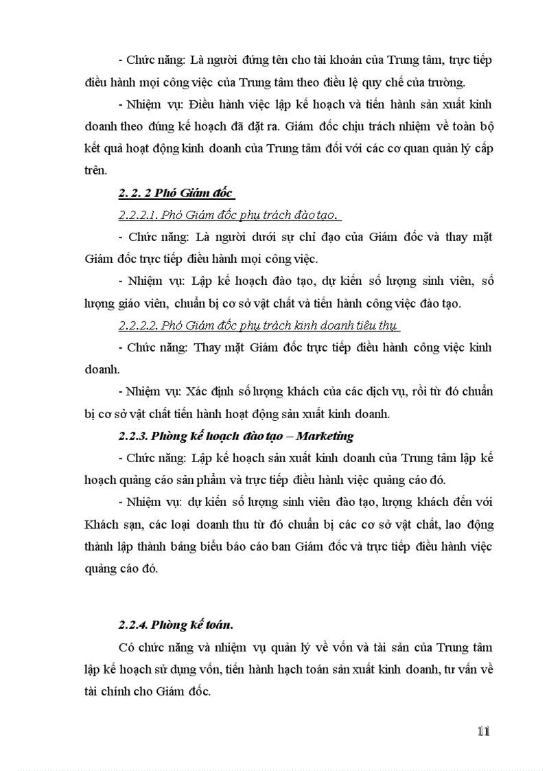 image for page Báo cáo tổng hợp về Trung tâm thực hành nghề khách sạn