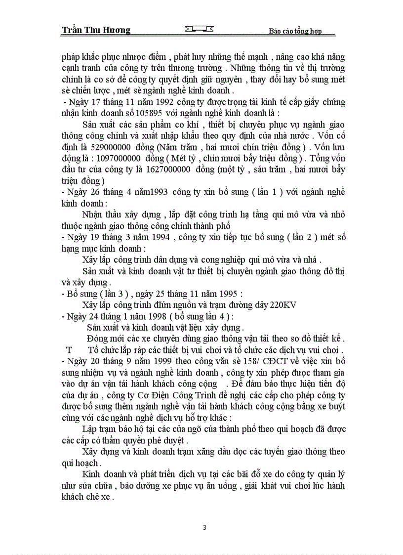image for page Báo cáo tổng hợp Công ty cơ điện công trình