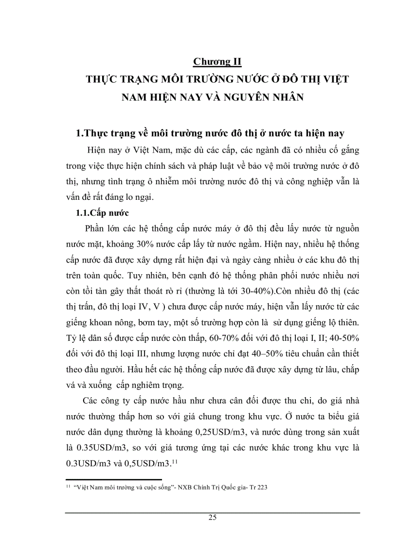 image for page Thực trạng và giải pháp của nhà nước trong việc giải quyết vấn đề môi trường nước ở đô thị hiện nay