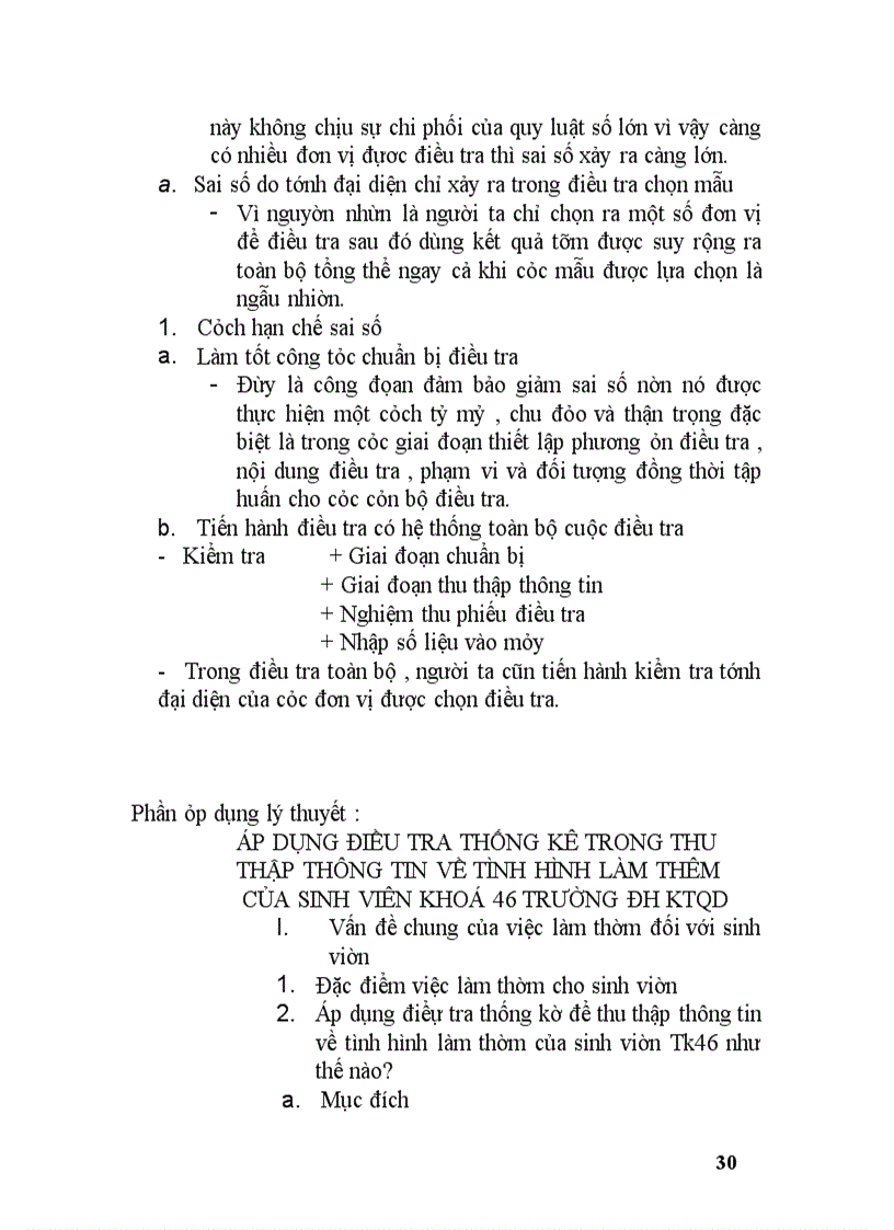 image for page Vận dụng phương pháp điều tra thống kê trong thu thập thông tin về tình hình làm thêm của sinh viên khoá 46 trường ĐH Kinh Tế Quốc Dân