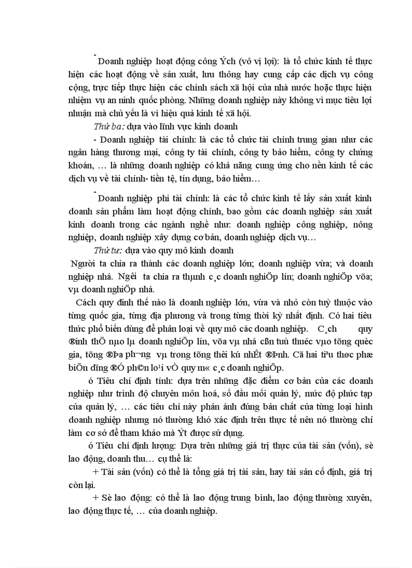 image for page Một số ý kiến về thực trạng và giải pháp phát triển các doanh nghiệp vừa và nhỏ ở việt nam trong thời kỳ công nghiệp hoá- hiện đại hoá đất nước