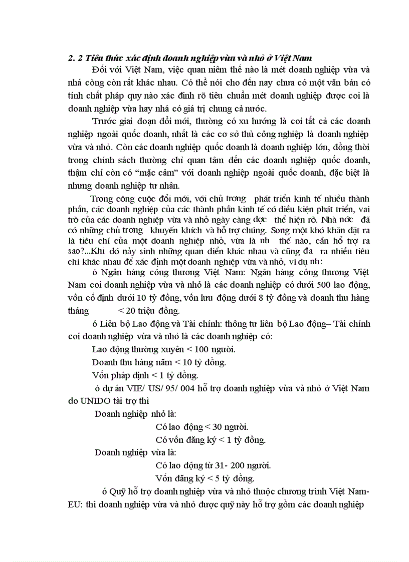image for page Một số ý kiến về thực trạng và giải pháp phát triển các doanh nghiệp vừa và nhỏ ở việt nam trong thời kỳ công nghiệp hoá- hiện đại hoá đất nước