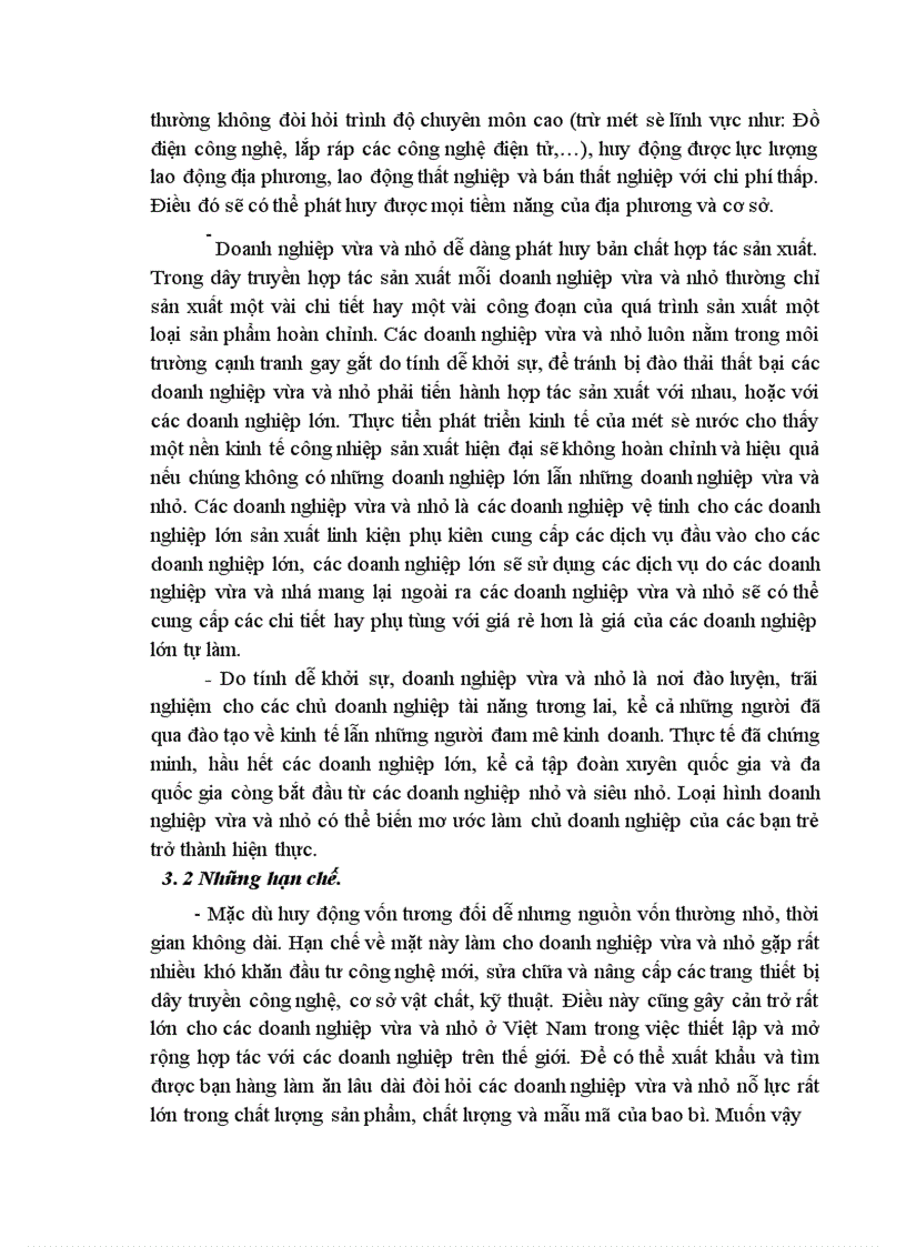 image for page Một số ý kiến về thực trạng và giải pháp phát triển các doanh nghiệp vừa và nhỏ ở việt nam trong thời kỳ công nghiệp hoá- hiện đại hoá đất nước