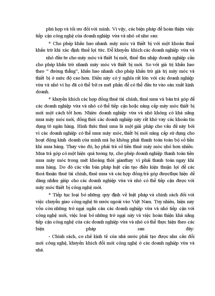 image for page Một số ý kiến về thực trạng và giải pháp phát triển các doanh nghiệp vừa và nhỏ ở việt nam trong thời kỳ công nghiệp hoá- hiện đại hoá đất nước