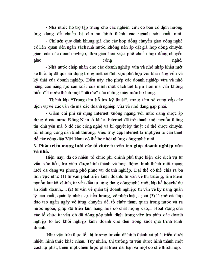 image for page Một số ý kiến về thực trạng và giải pháp phát triển các doanh nghiệp vừa và nhỏ ở việt nam trong thời kỳ công nghiệp hoá- hiện đại hoá đất nước