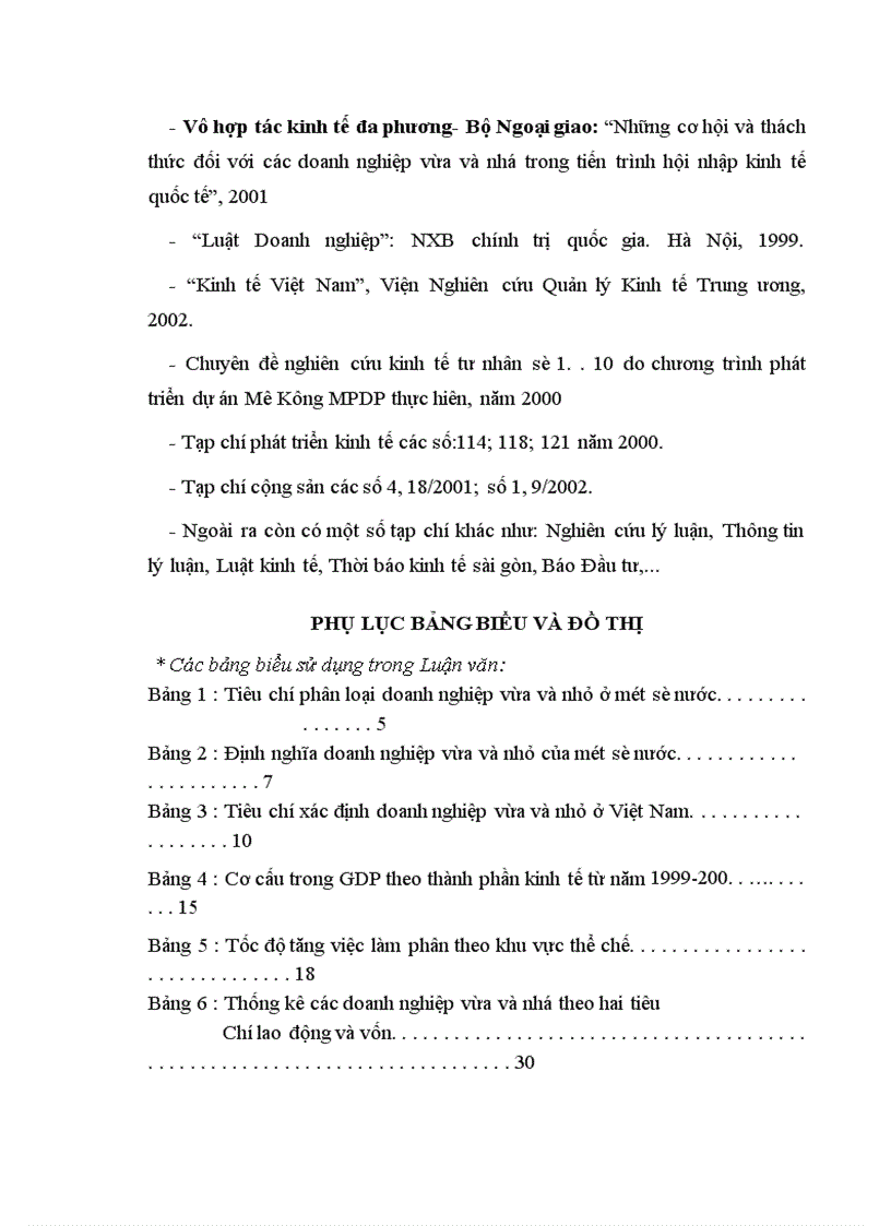 image for page Một số ý kiến về thực trạng và giải pháp phát triển các doanh nghiệp vừa và nhỏ ở việt nam trong thời kỳ công nghiệp hoá- hiện đại hoá đất nước