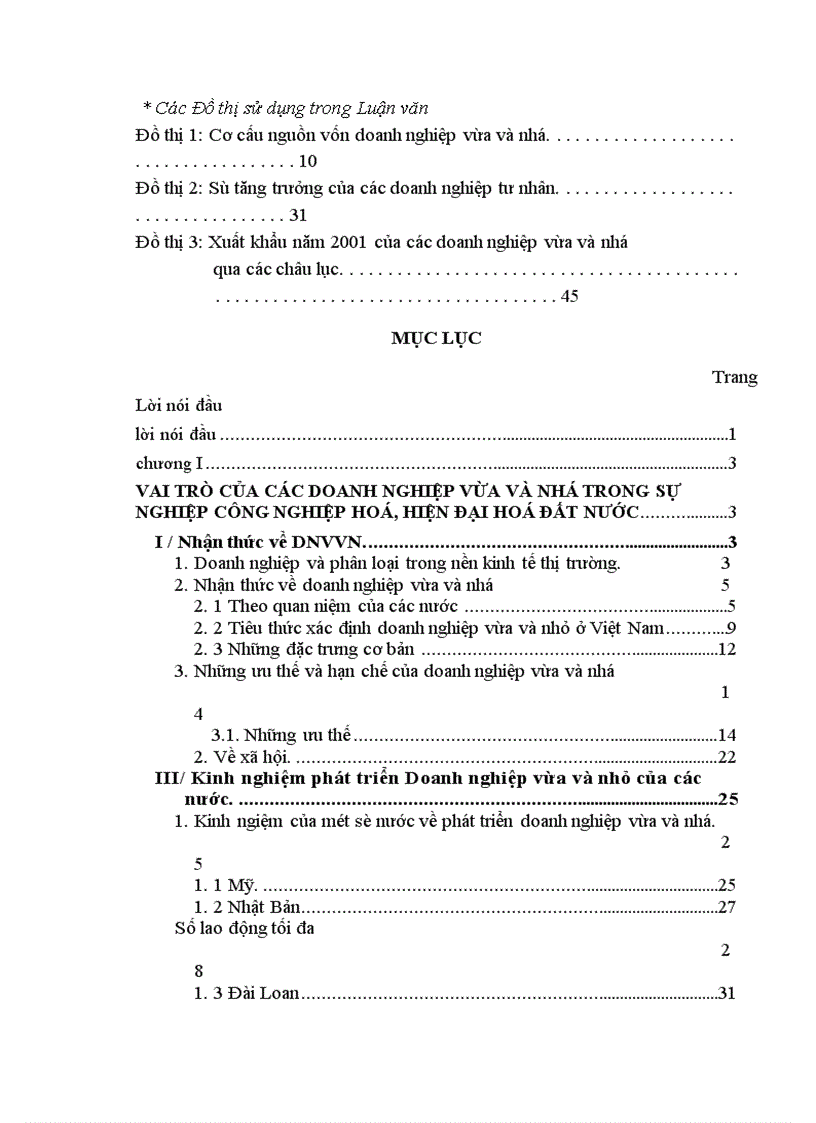 image for page Một số ý kiến về thực trạng và giải pháp phát triển các doanh nghiệp vừa và nhỏ ở việt nam trong thời kỳ công nghiệp hoá- hiện đại hoá đất nước