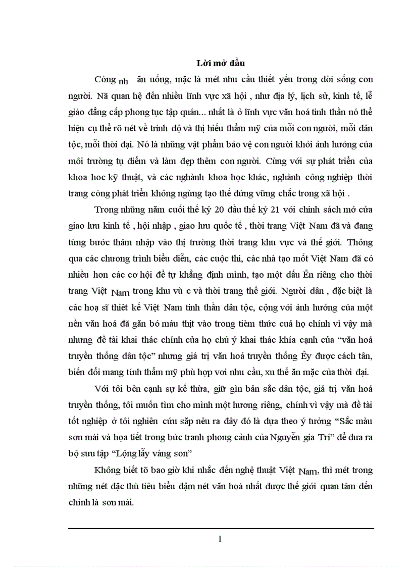 image for page Sáng tác thời trang ấn tượng, thời trang trẻ, lấy từ sắc mầu sơn mài và hoạ tiết trong tranh Nguyễn Gia Trí