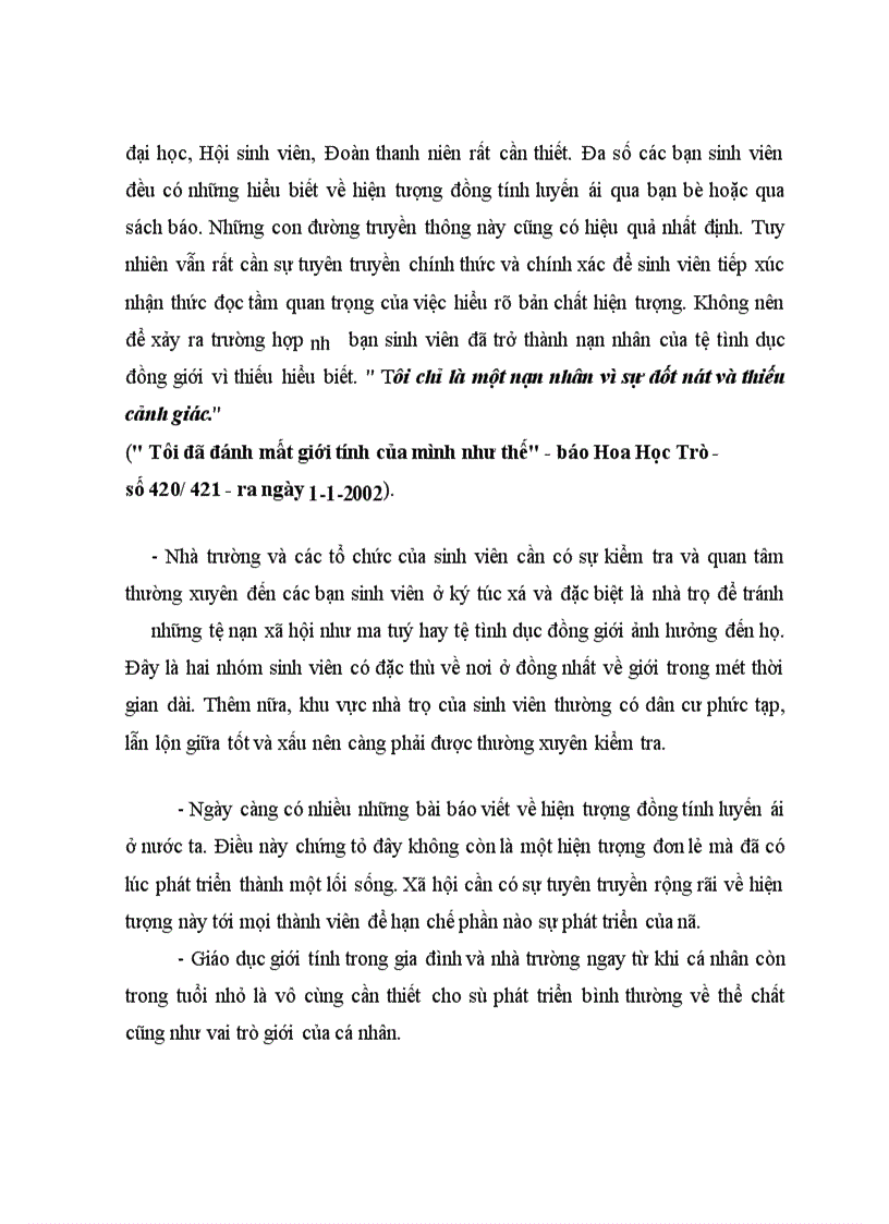 image for page Một vài nét nghiên cứu về nhận thức của sinh viên đối với hiện tượng đồng tính luyến ái