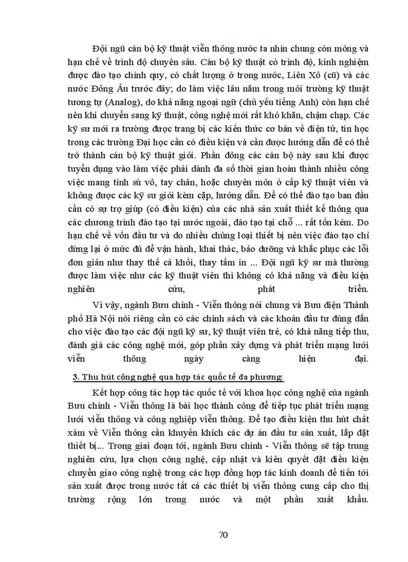 image for page Nâng cao hiệu quả quản lý công nghệ Viễn thông tại Bưu điện thành phố Hà Nội