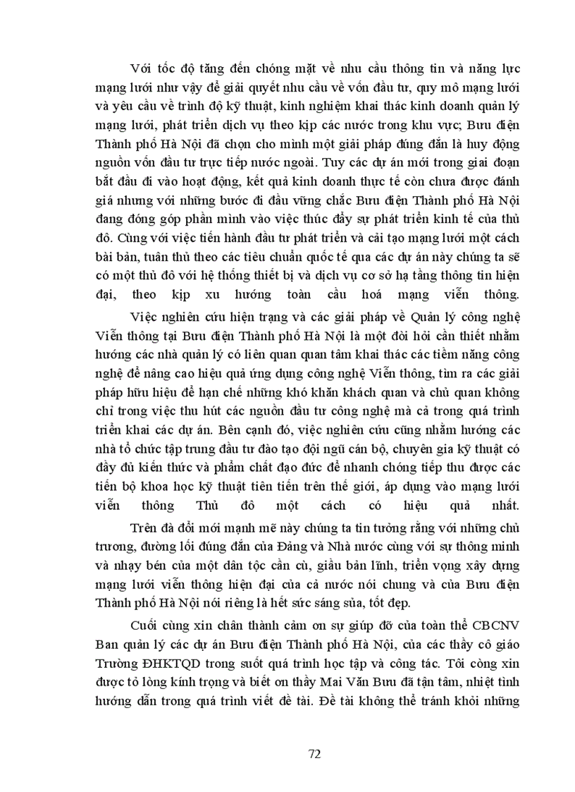 image for page Nâng cao hiệu quả quản lý công nghệ Viễn thông tại Bưu điện thành phố Hà Nội