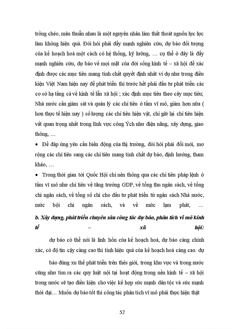 image for page Báo cáo tổng hợp về kế hoạch hoá kinh tế vĩ mô