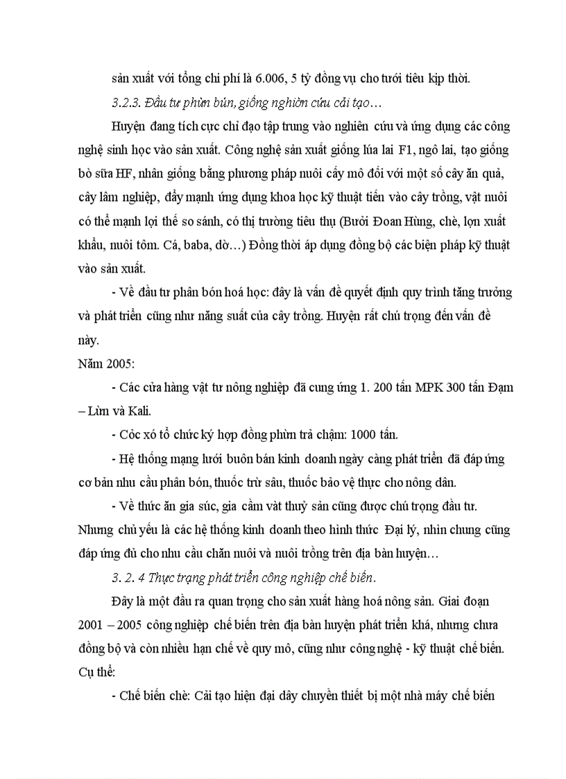image for page Thực trạng và một số chính sách phát triển kinh tế nông nghiệp nông thôn huyện Thanh Sơn - tỉnh Phú Thọ giai đoạn 2006 – 2010