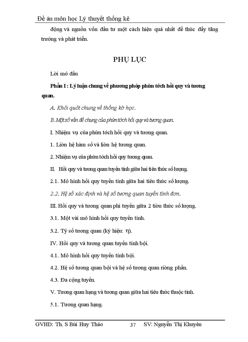 image for page Đề án môn học Lý thuyết thống kê