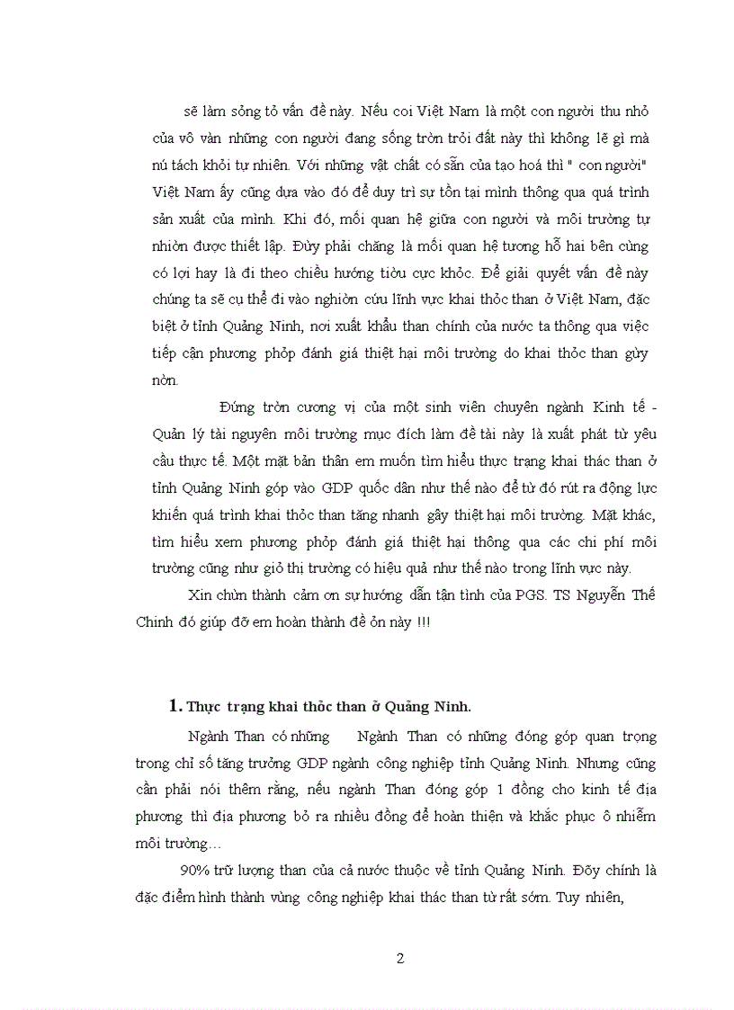 image for page Báo cáo thực tập về than ở Quảng Ninh