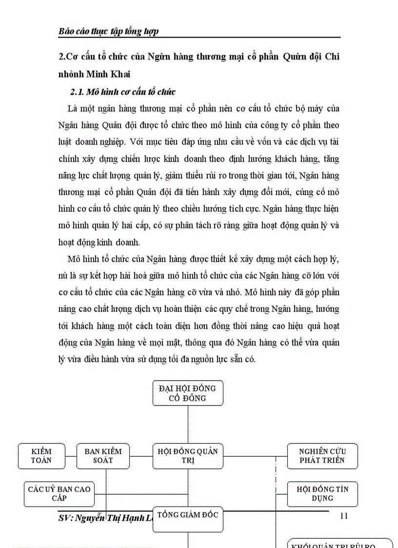 image for page Thực tập tổng hợp tại Ngân hàng thương mại cổ phần Quân đội Chi nhánh Minh Khai