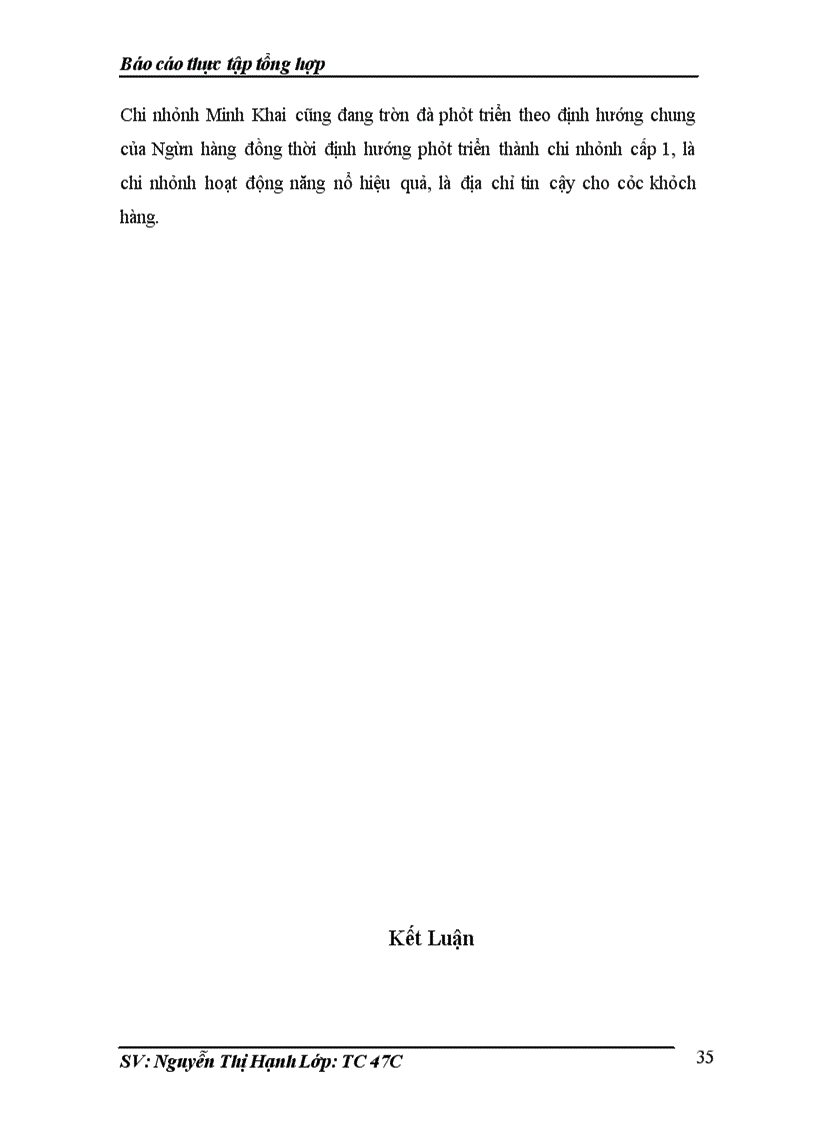 image for page Thực tập tổng hợp tại Ngân hàng thương mại cổ phần Quân đội Chi nhánh Minh Khai