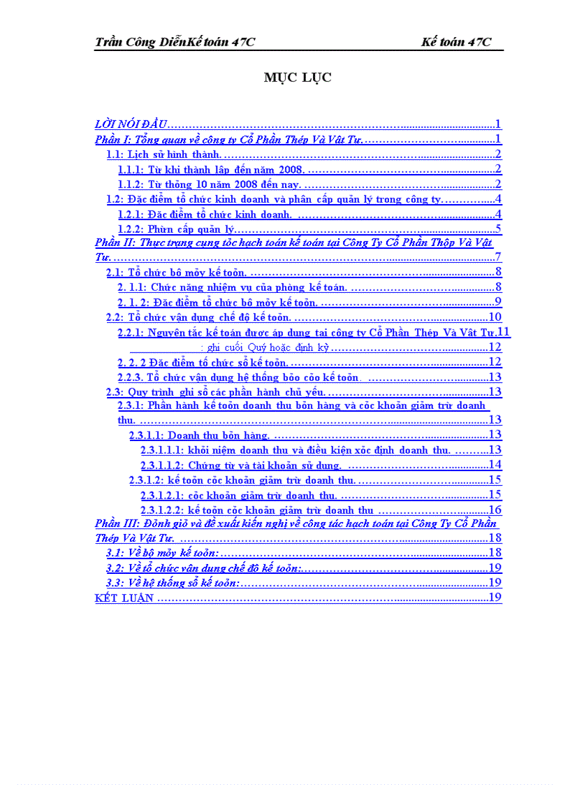 image for page Báo cáo thực tập tổng hợp tại Công ty cổ phần thép và vật tư