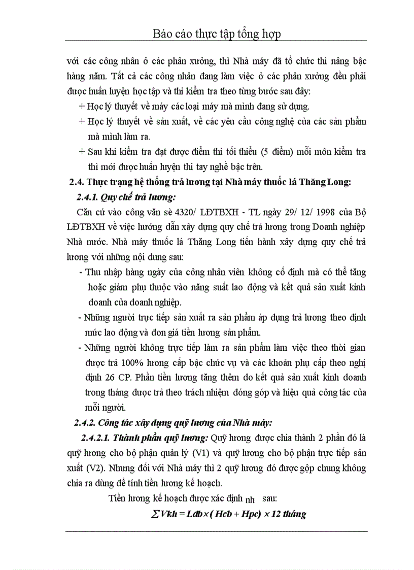 image for page Thực tập tổng hợp Nhà máy thuốc lá Thăng Long