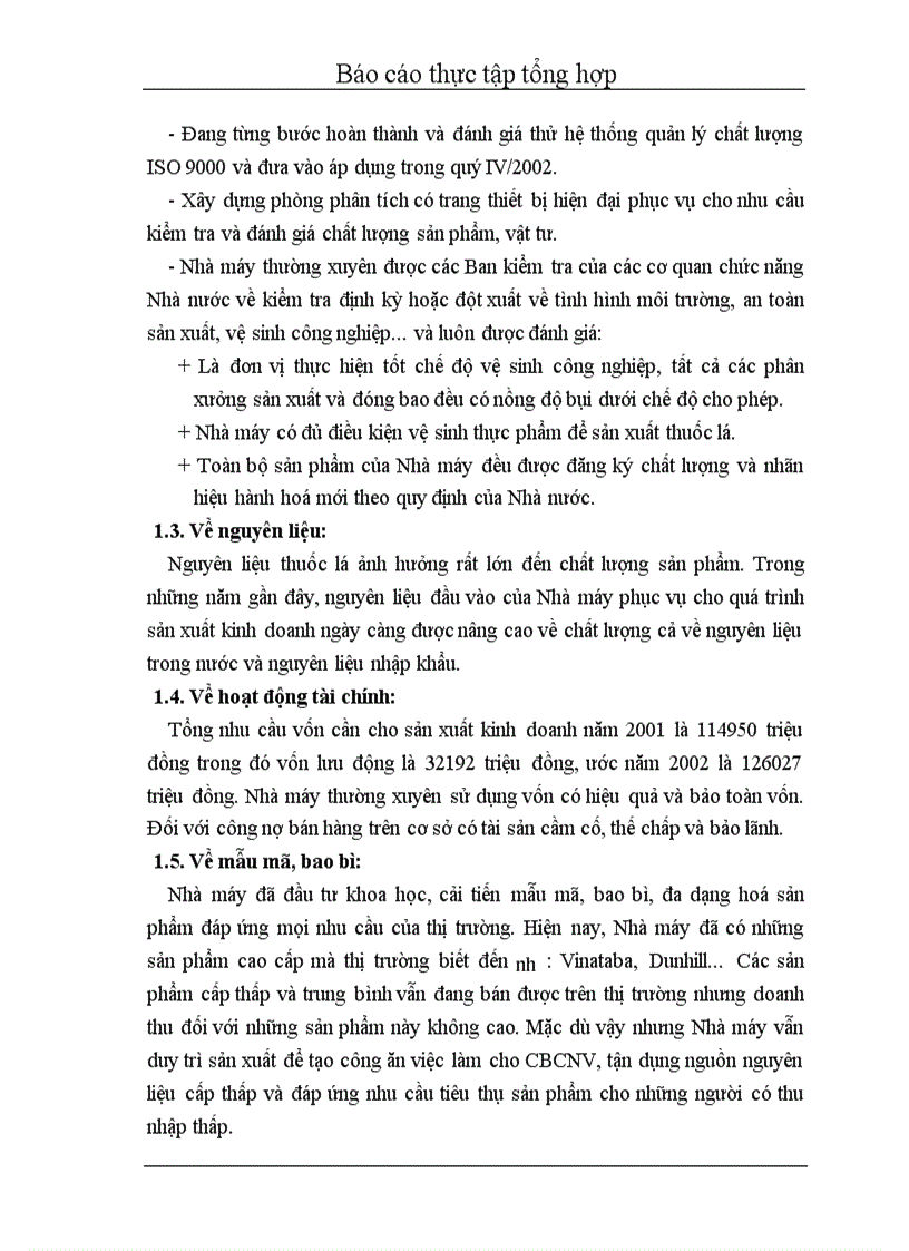 image for page Thực tập tổng hợp Nhà máy thuốc lá Thăng Long