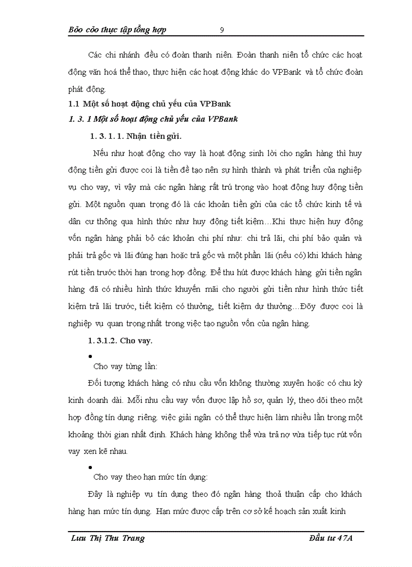 image for page Thực tập tổng hợp tại VPBANK