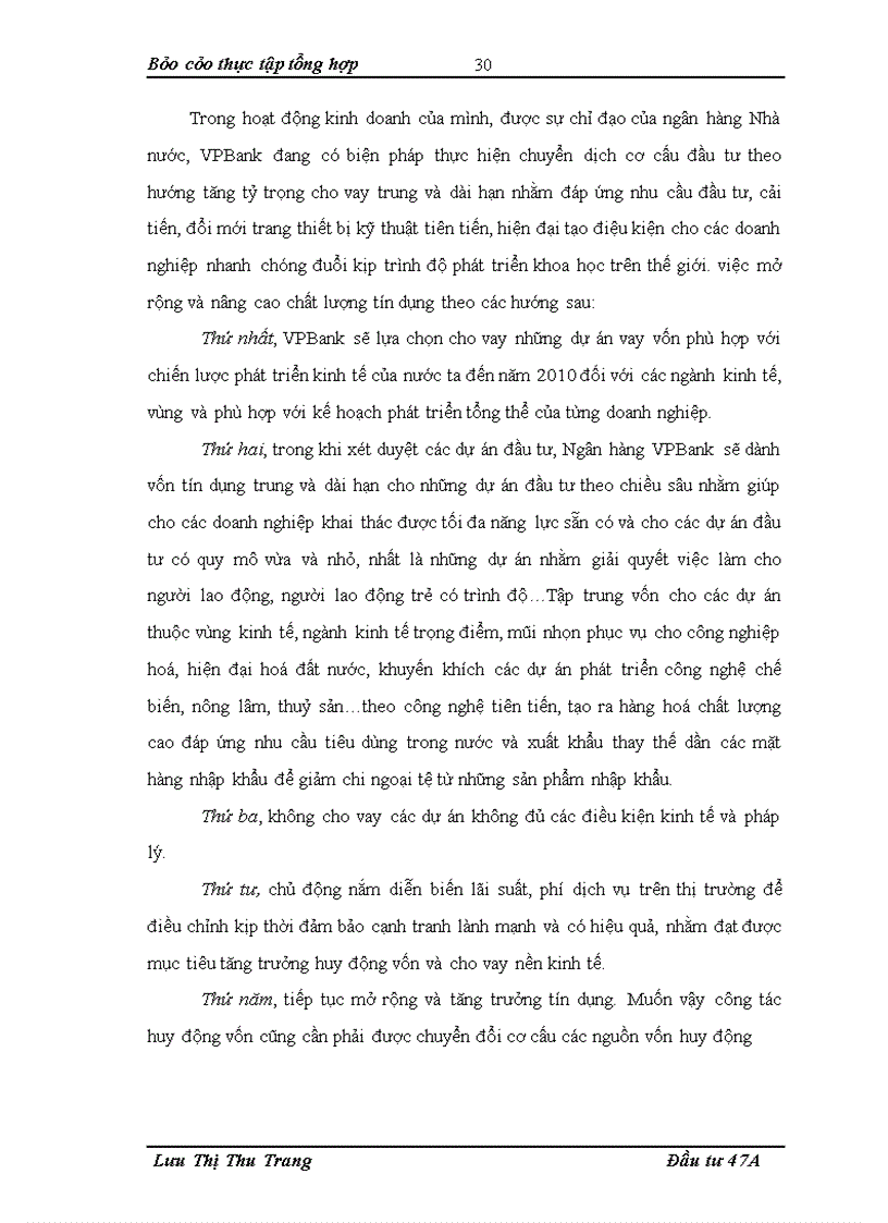 image for page Thực tập tổng hợp tại VPBANK