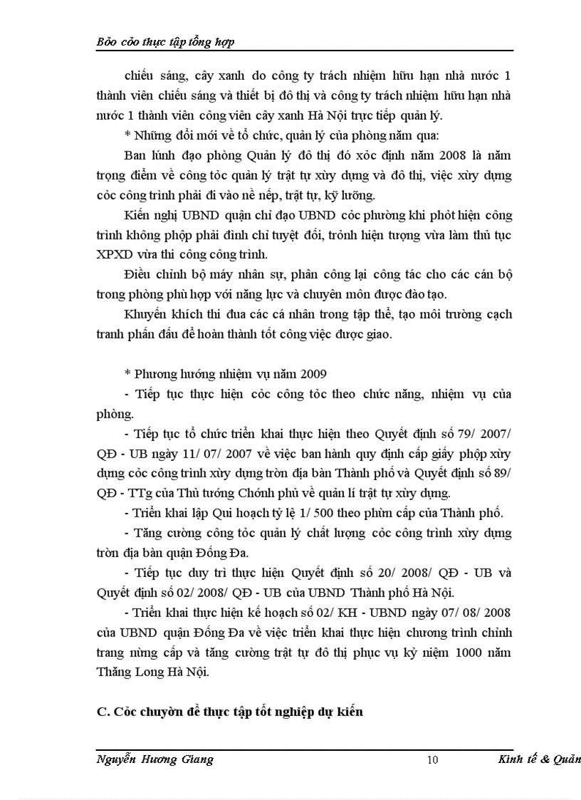 image for page Thực tập tổng hợp tại phòng quản lý đô thị quận Đống Đa – Thành phố Hà Nội