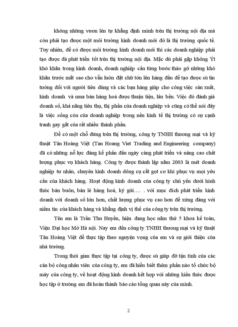 image for page Công ty TNHH thương mại và kỹ thuật Tân Hoàng Việt